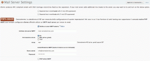 Dettaglio impostazioni cForms II